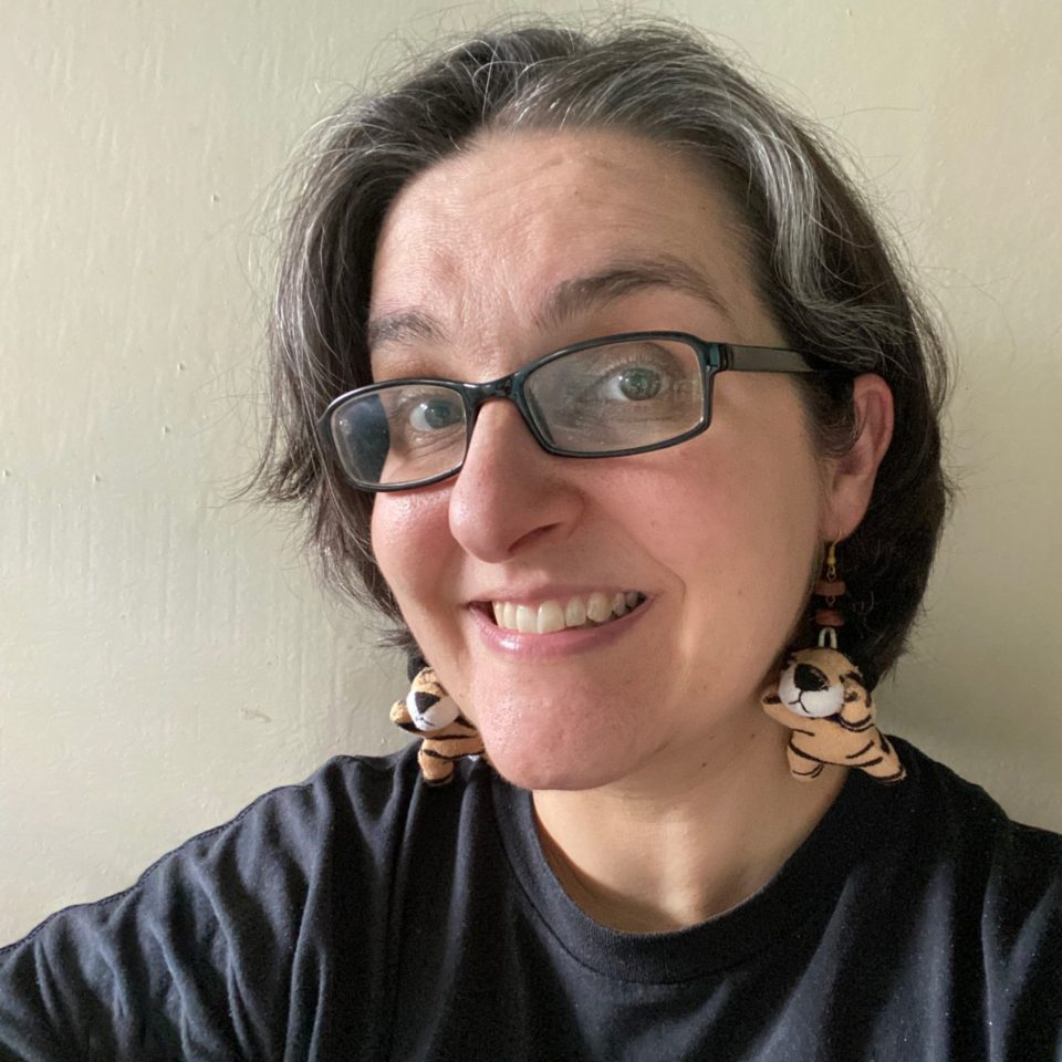 Chiara Briganti - The Italian VA (with tiger plushy earrings)
